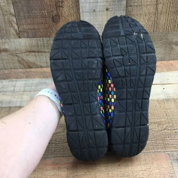 Corkys Black Multicolor Woven Coco Ballet Flats Womens 10 Comfort Slip On Shoes - Picture 11 of 12